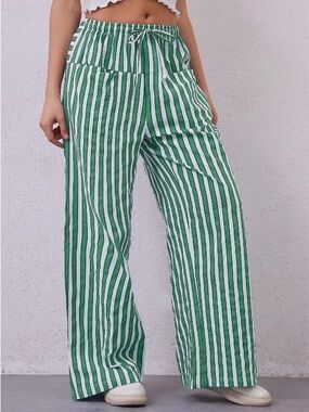 Wide Leg Striped Pants